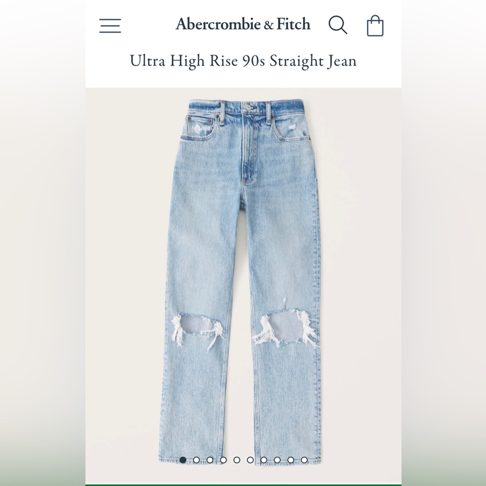 Abercrombie 90s straight jean